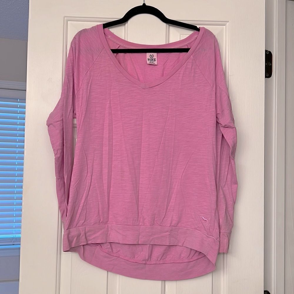 Love Pink Slouchy Lounge Long Sleeve Shirt M